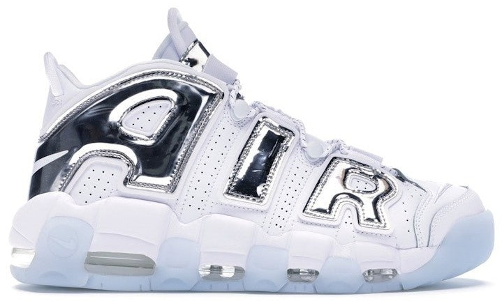Nike Air More Uptempo Chrome White Silver Men's Sneaker 917593-100