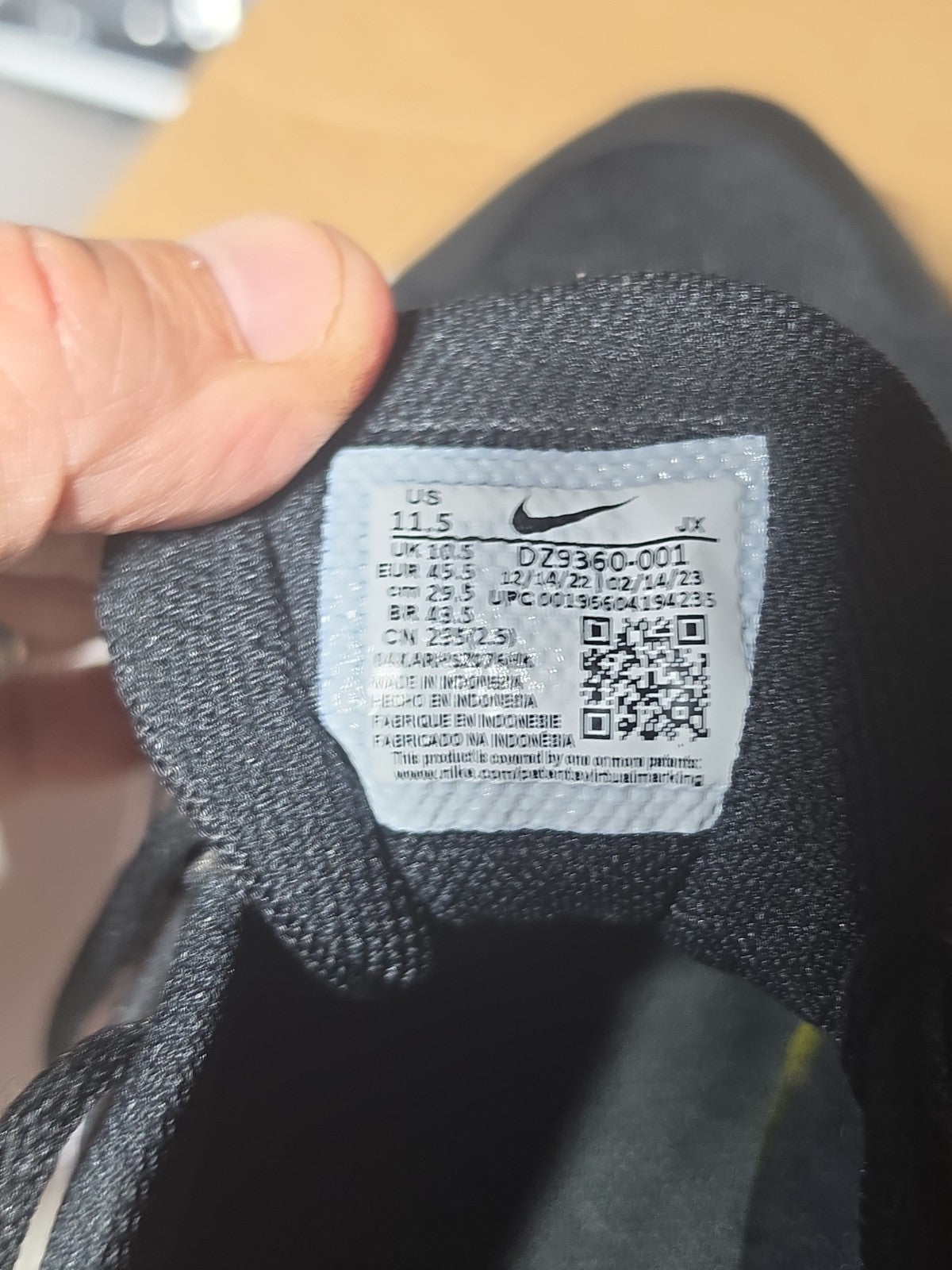 Size 11.5 - Nike In-Season TR 13 Black Anthracite
