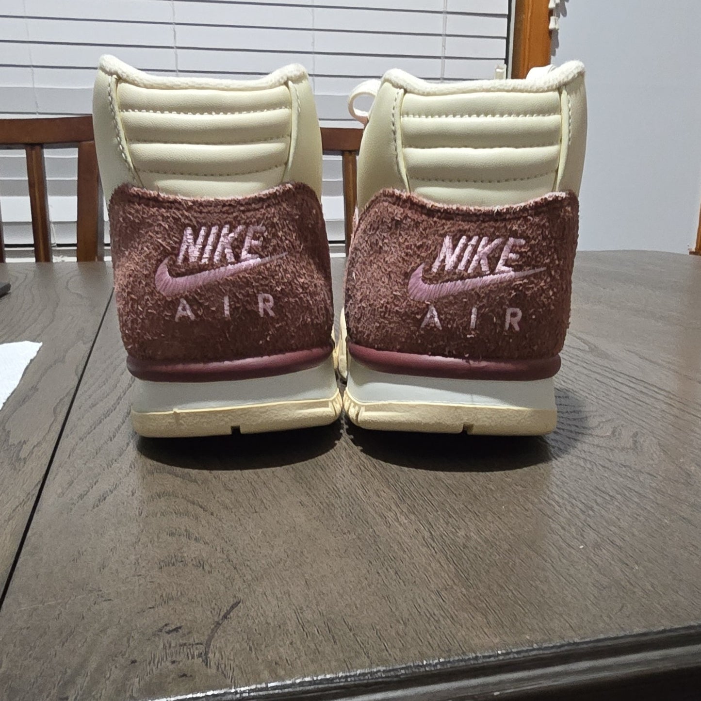 Nike Air Trainer 1 Valentine's Day Suede Men's Sneakers Brown Pink DM0522-201