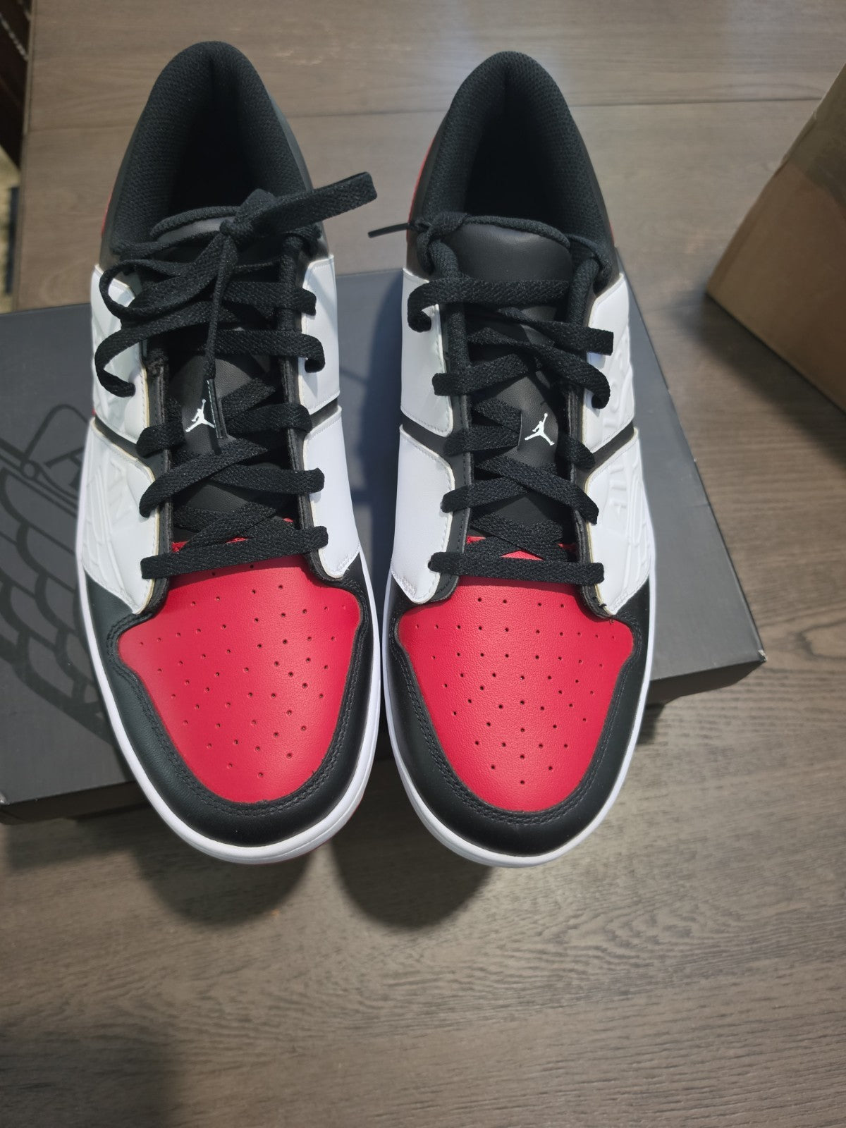 Nike Air Jordan Nu Retro 1 Low Varsity Red/Black/White Mens Shoes Size 13 DV5141