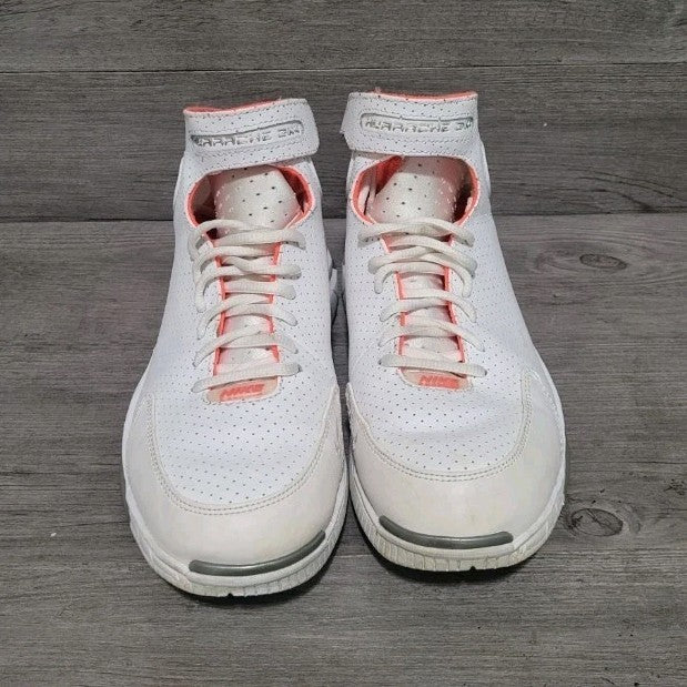 Nike Air Zoom Drive White Red Men's Basketball Shoes Perforated Mid Top