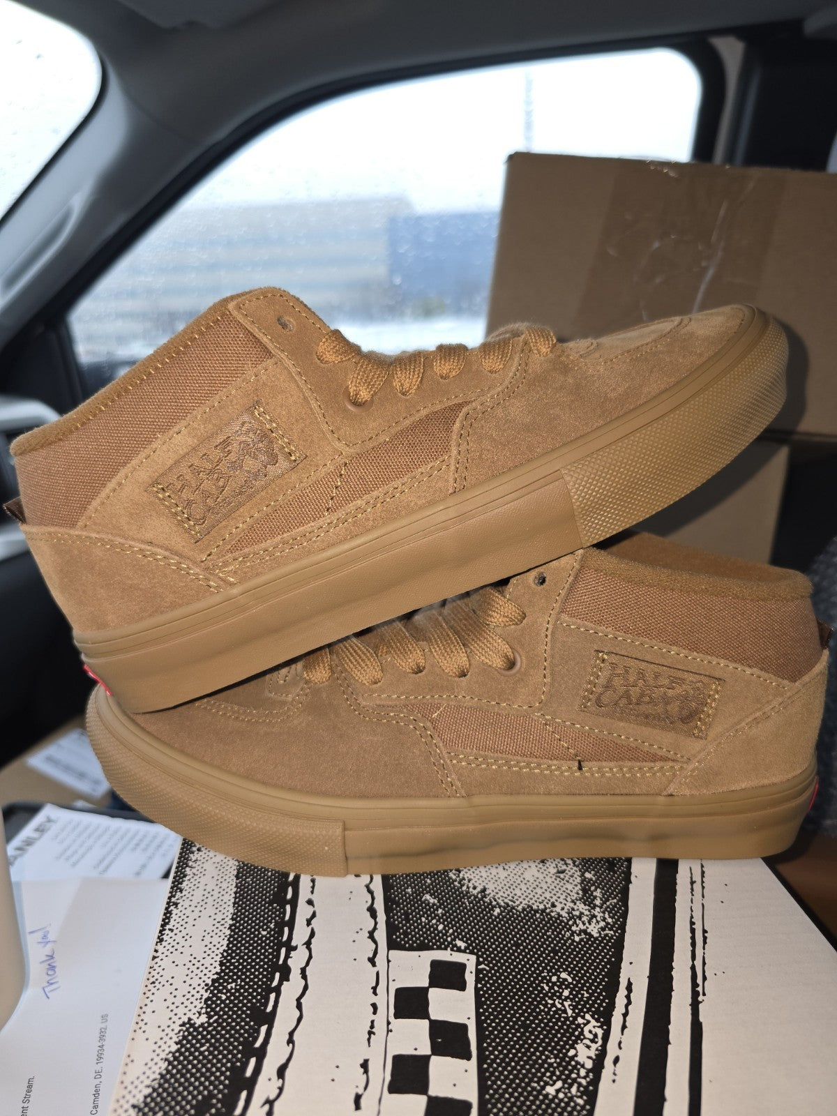 Vans Skate Half Cab Brown Gum Skateboarding Shoes Men's Size 8