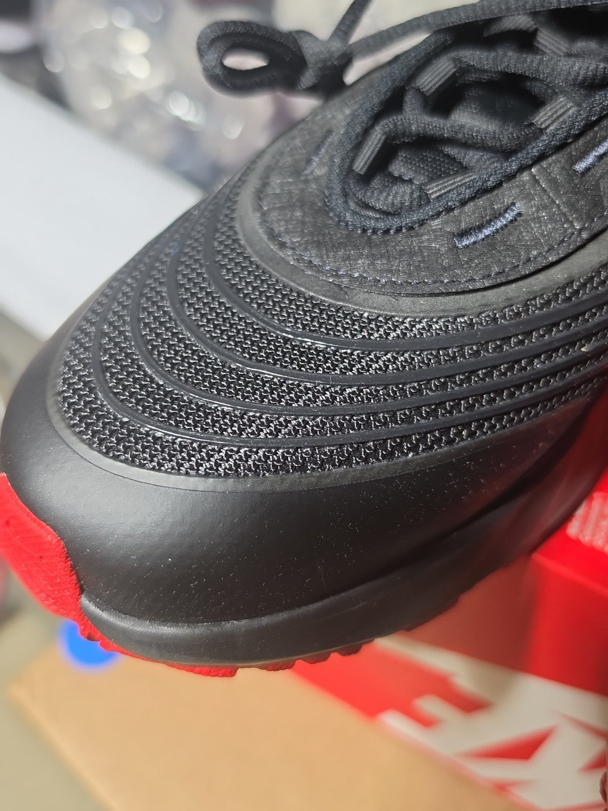 Size 11.5 - Nike Air Max Fire Black University Red