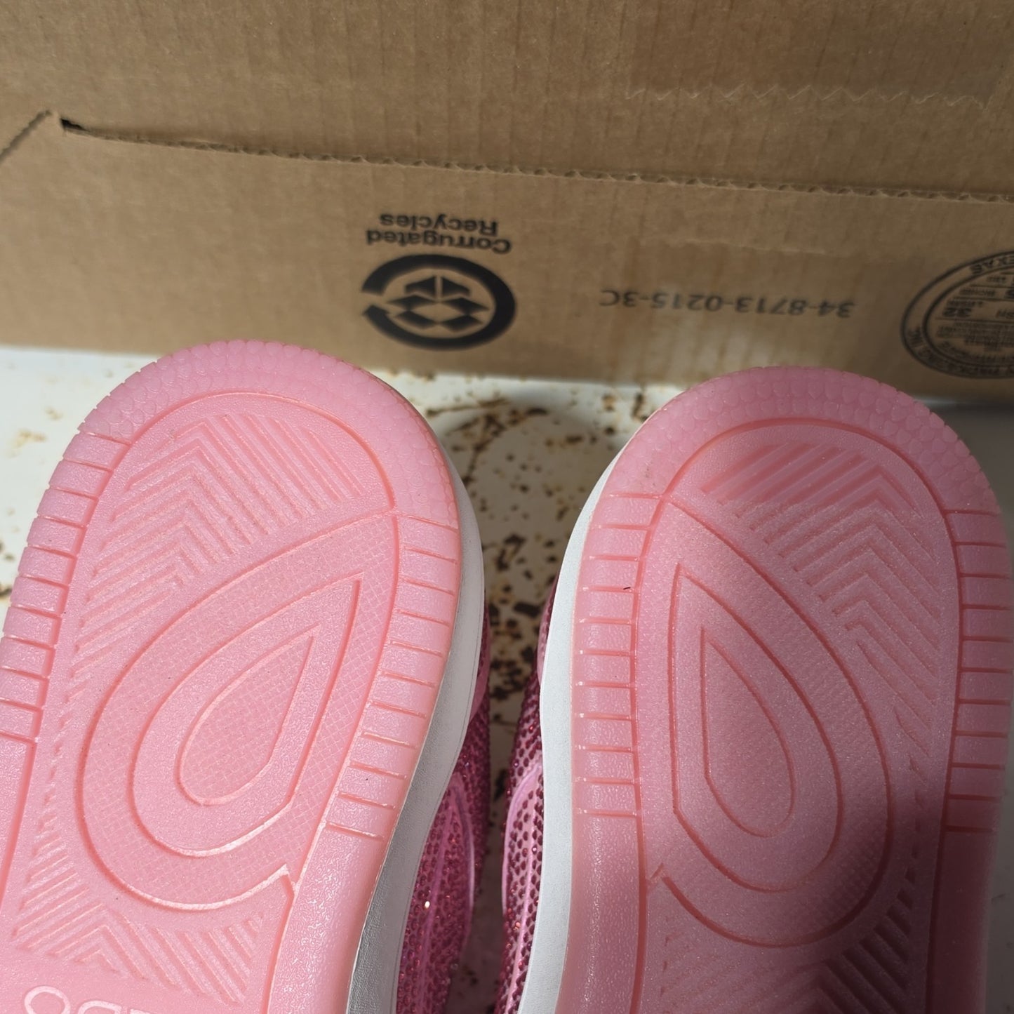 BARBIE ALDO KIDS SNEAKERS PINK GLITTER
