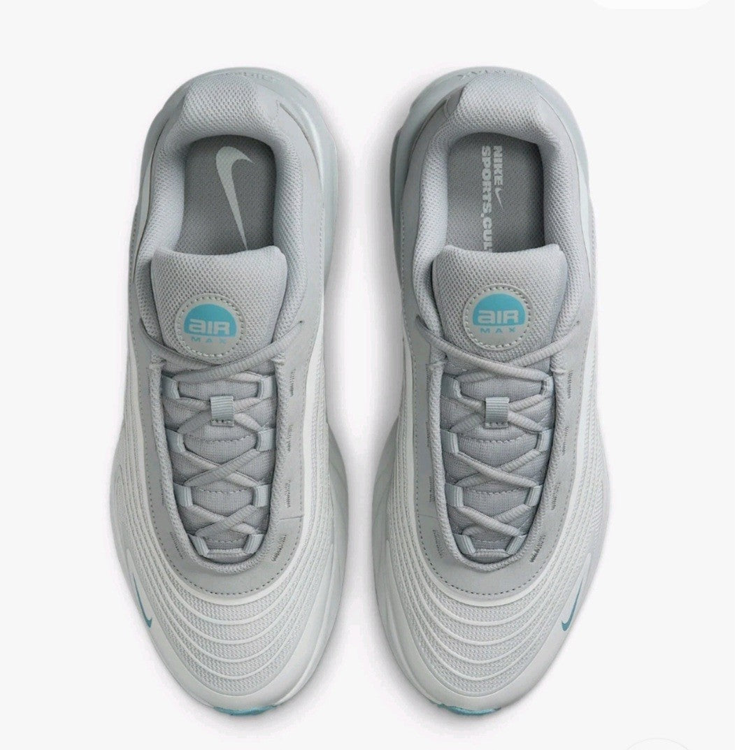 Nike Air Max Gray Teal Men's Sneakers Cushioned Mesh Athletic Shoes