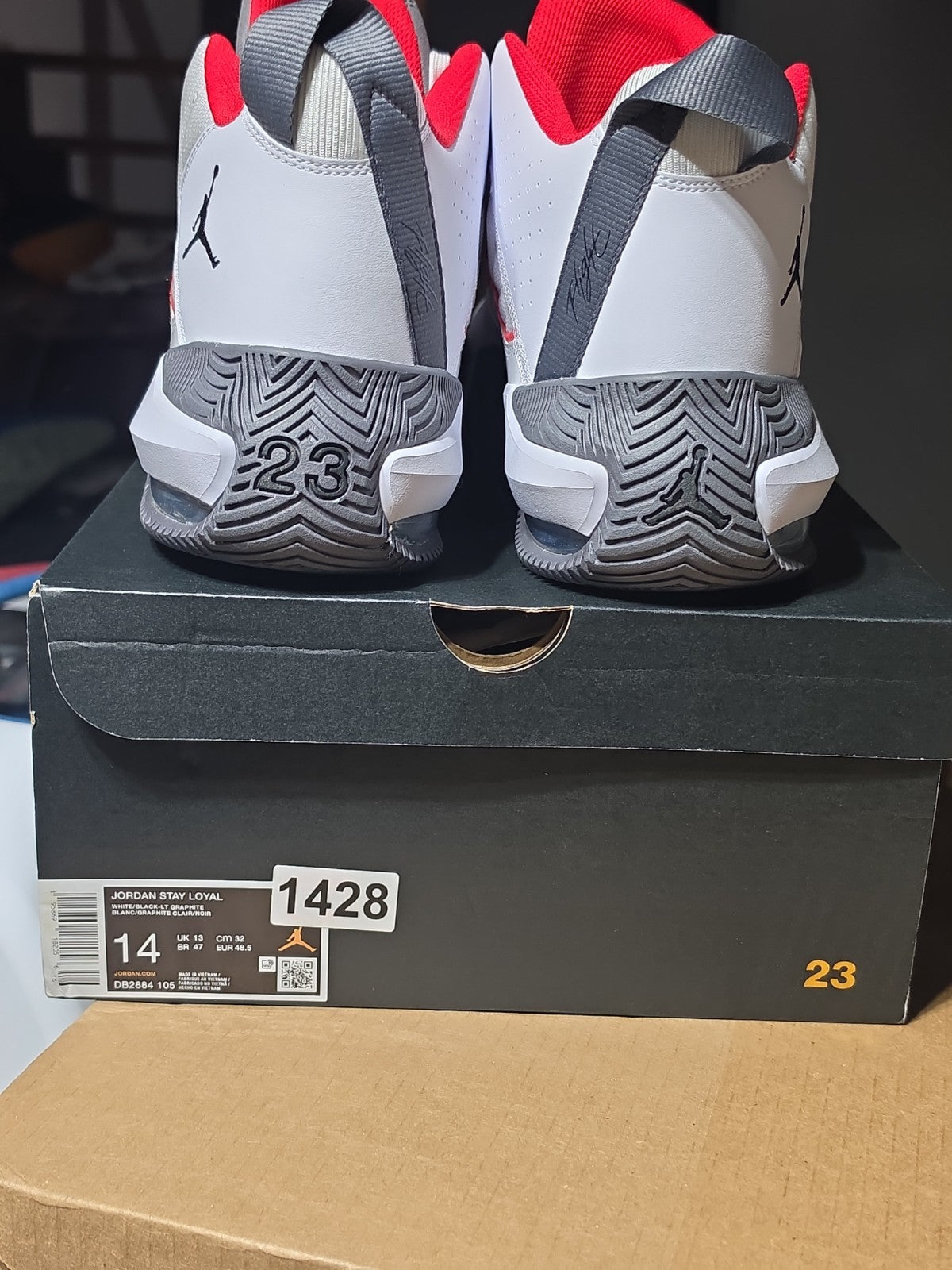 Size 14 - Air Jordan Stay Loyal White Light Graphite