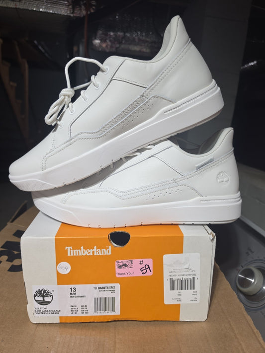 TIMBERLAND ALLSTON LOW LACE SNEAKER WHITE FULL GRAIN