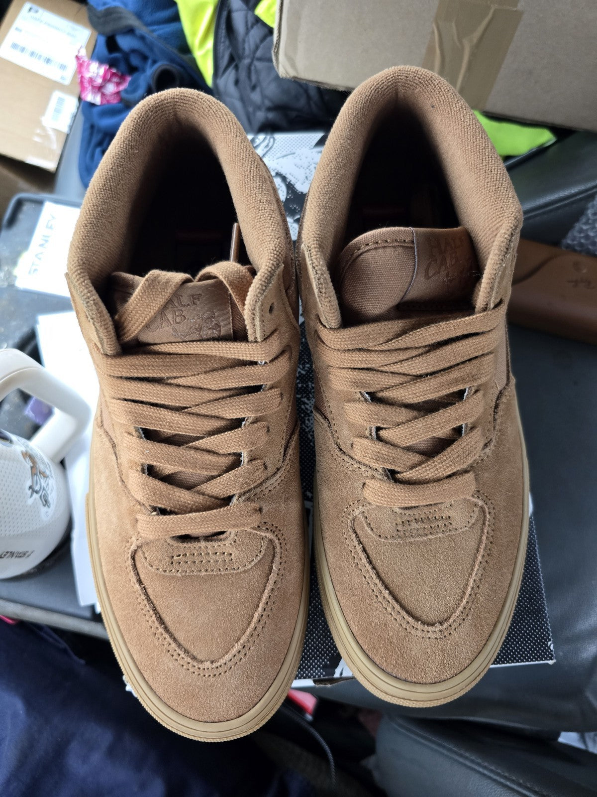 Vans Skate Half Cab Brown Gum Skateboarding Shoes Men's Size 8