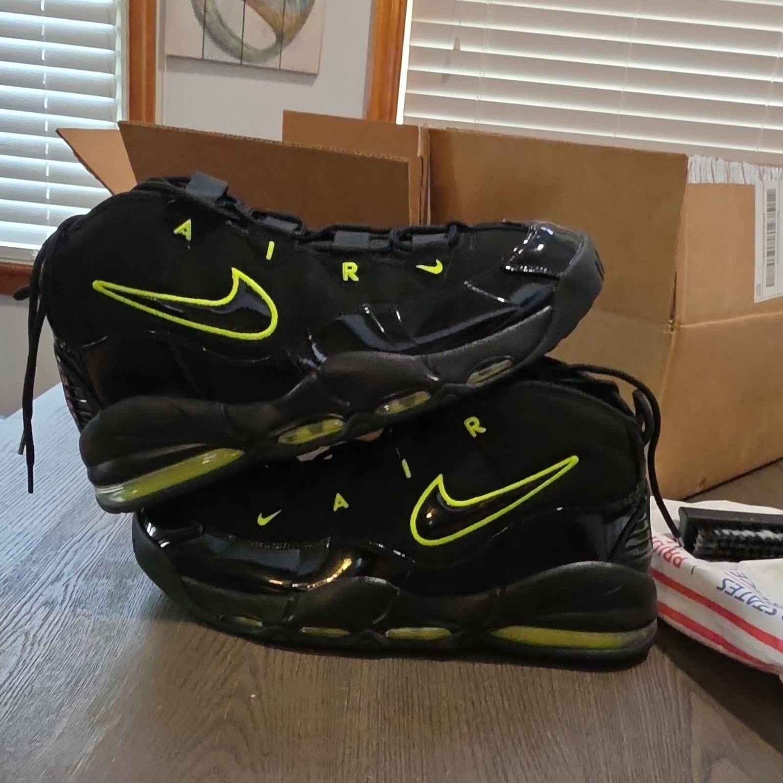 Nike Air Max Uptempo CK0892-001 Black Volt Men's Sneaker 2019