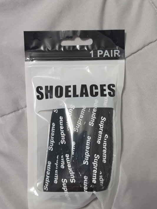 supreme shoe laces black 160 Cm