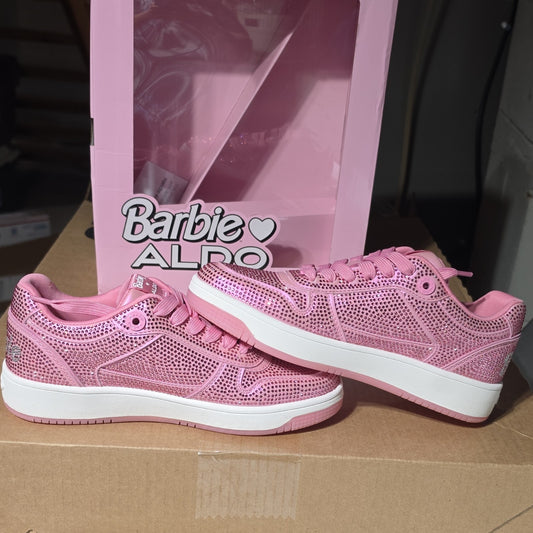 BARBIE ALDO KIDS SNEAKERS PINK GLITTER