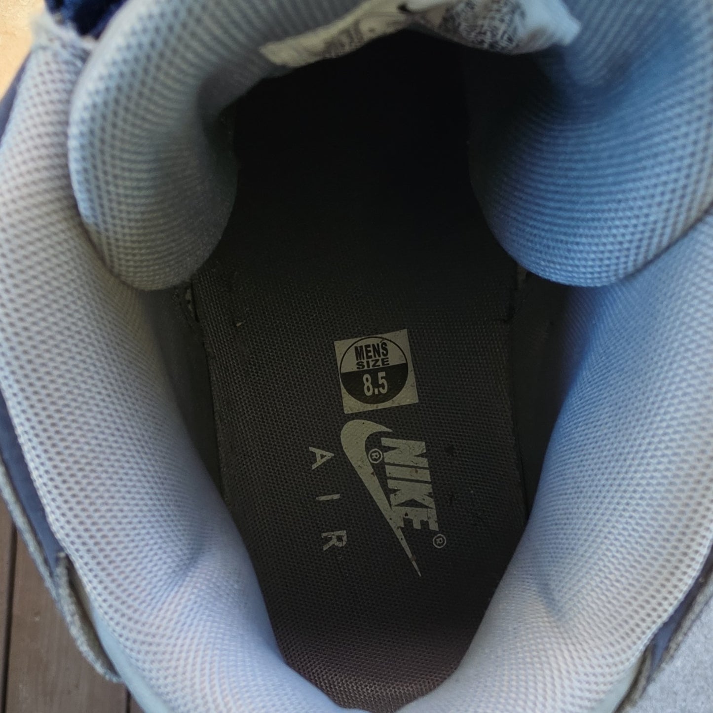Nike Air More Uptempo Georgetown Gray Navy Blue Mid Top Sneaker 921948-003