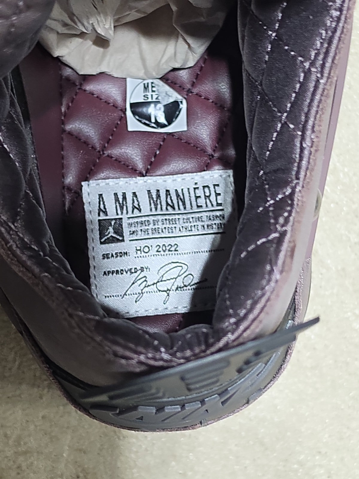 Air Jordan 4 Retro "A MA MANIERE" 2022 - Size 13 - dv6773 220 (14890-14)