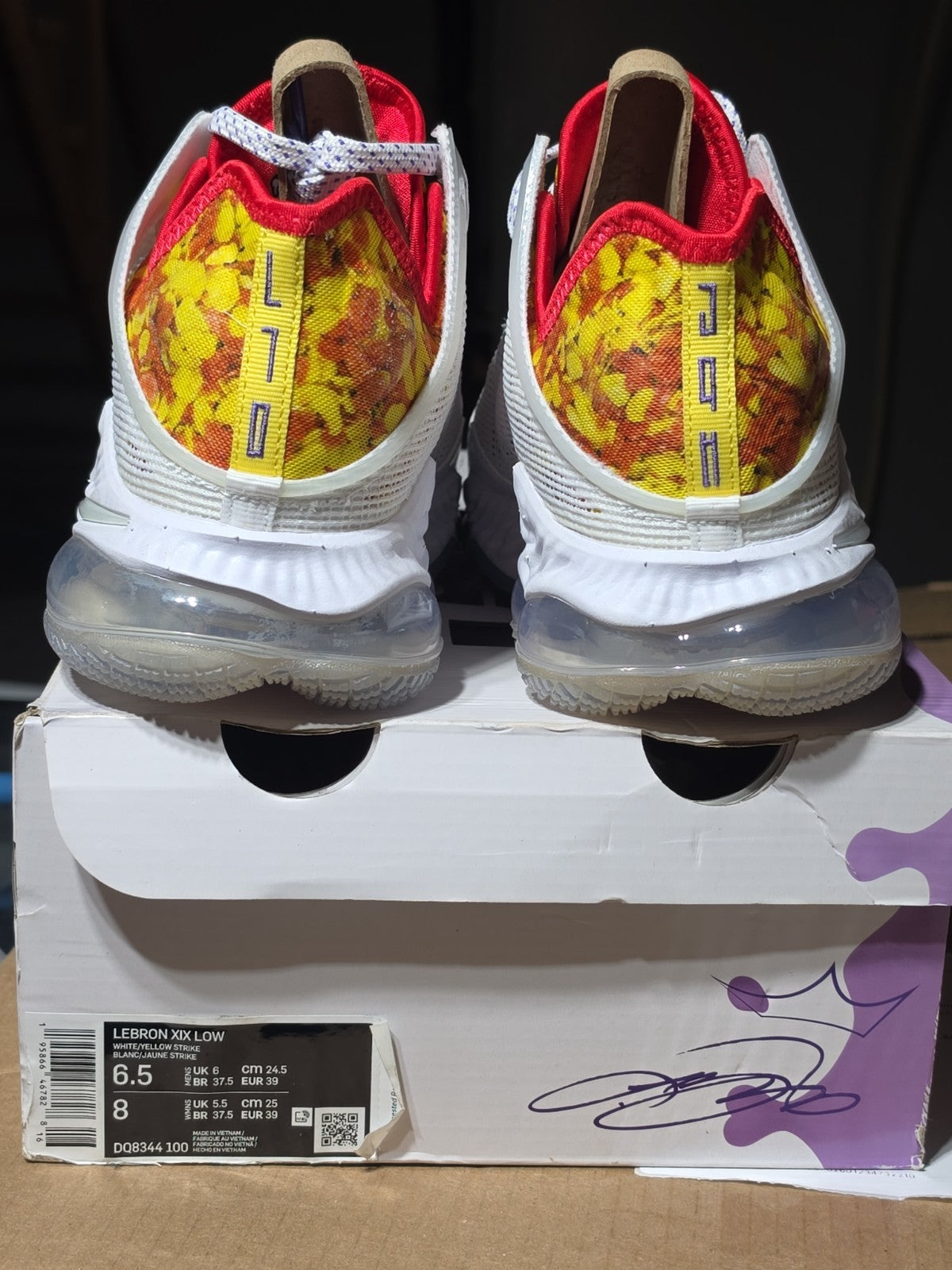 Size 6.5 - Flintstone x Nike LeBron 19 Low Magic Fruity Pebbles