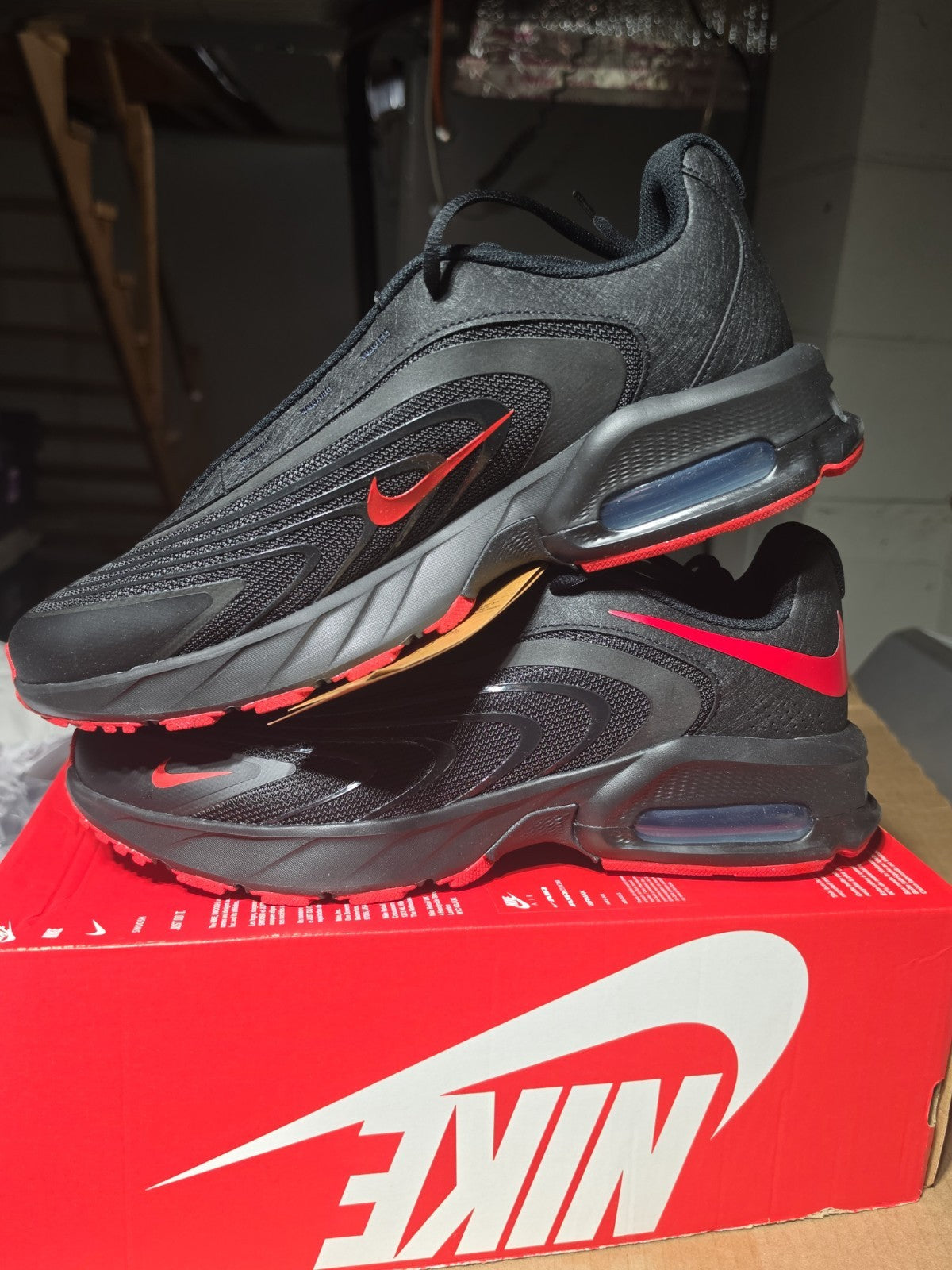 Size 11.5 - Nike Air Max Fire Black University Red