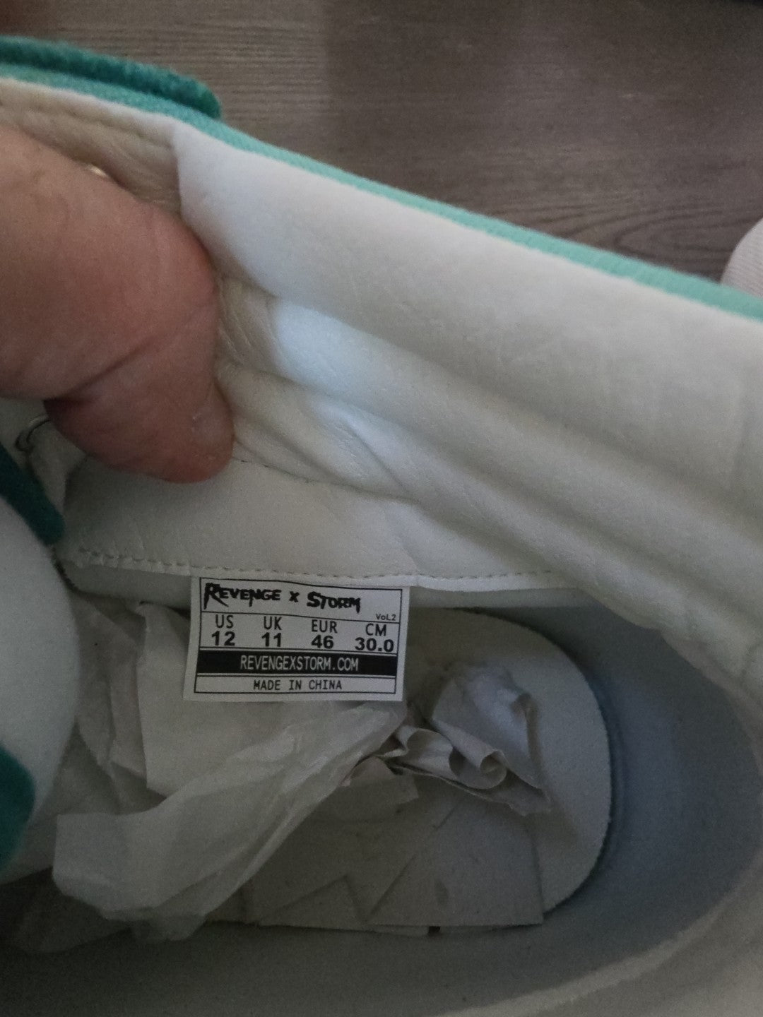 Revenge x Storm Green Men's Shoes Size 12 Brand New In Hand