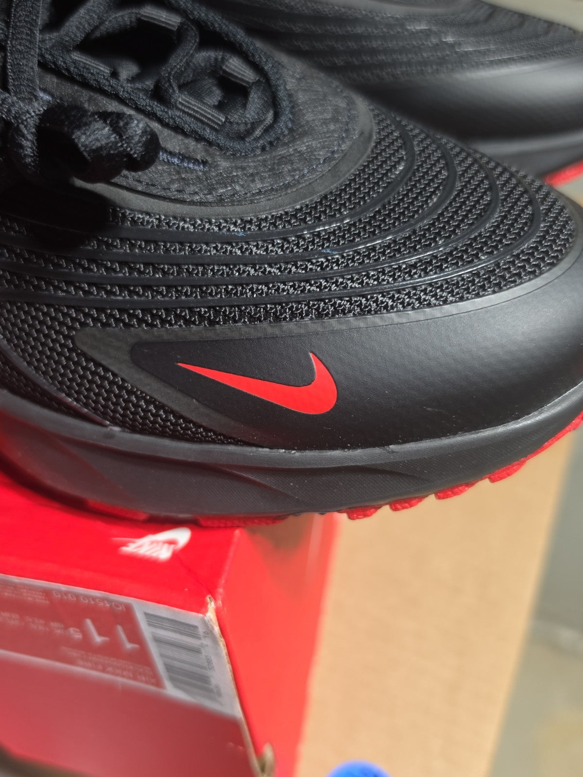 Size 11.5 - Nike Air Max Fire Black University Red