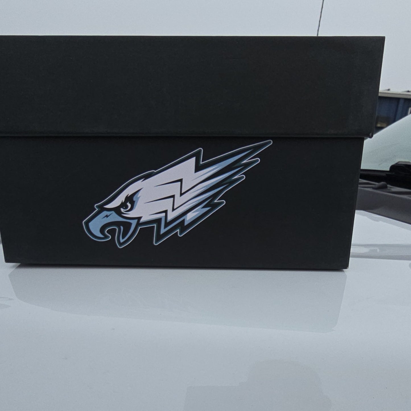 Reloaded Philadelphia Eagles High Top Leather Men's Sneakers Teal Black White