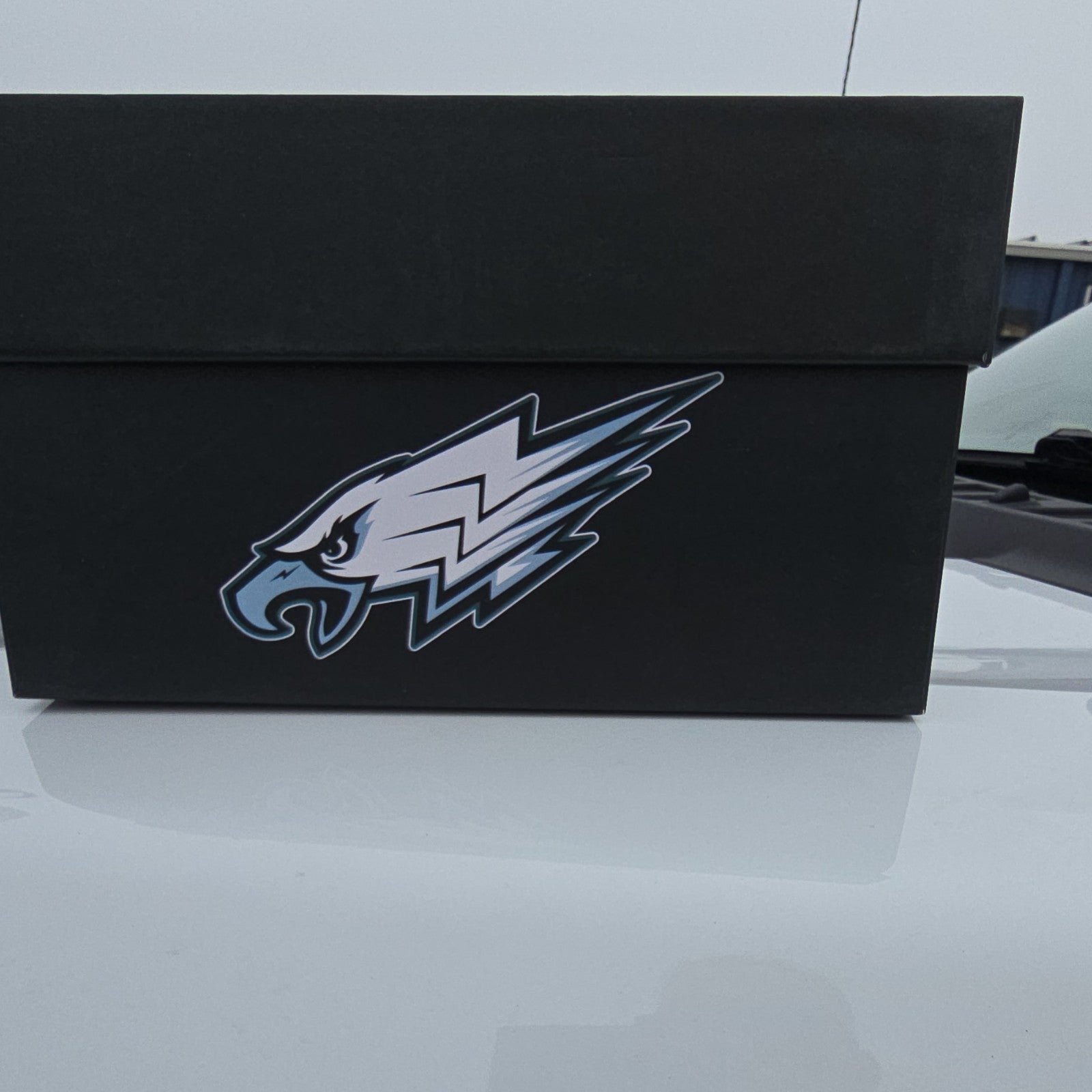 Reloaded Philadelphia Eagles High Top Leather Men's Sneakers Teal Black White