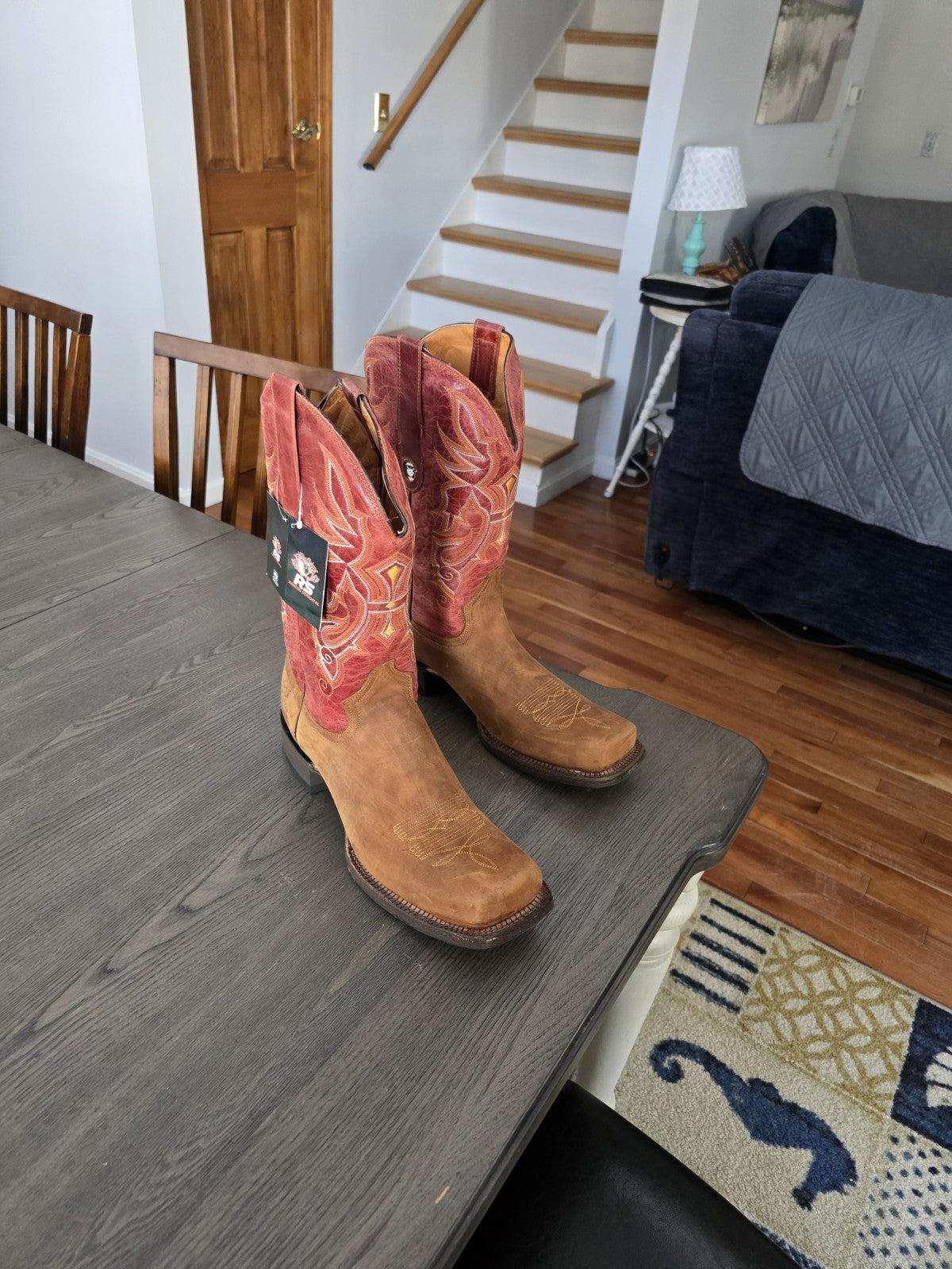 Semental RS 0521 Square Toe Western Equestrian Boots US Size 13