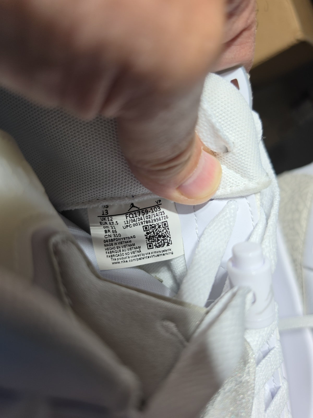 Size 13 - Air Jordan Spizike Low White Neutral Grey
