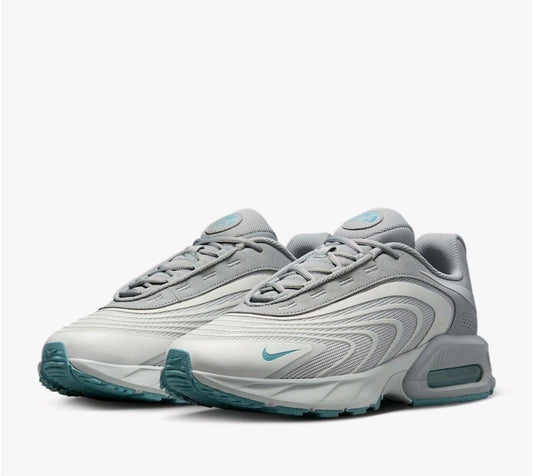 Nike Air Max Gray Teal Men's Sneakers Cushioned Mesh Athletic Shoes