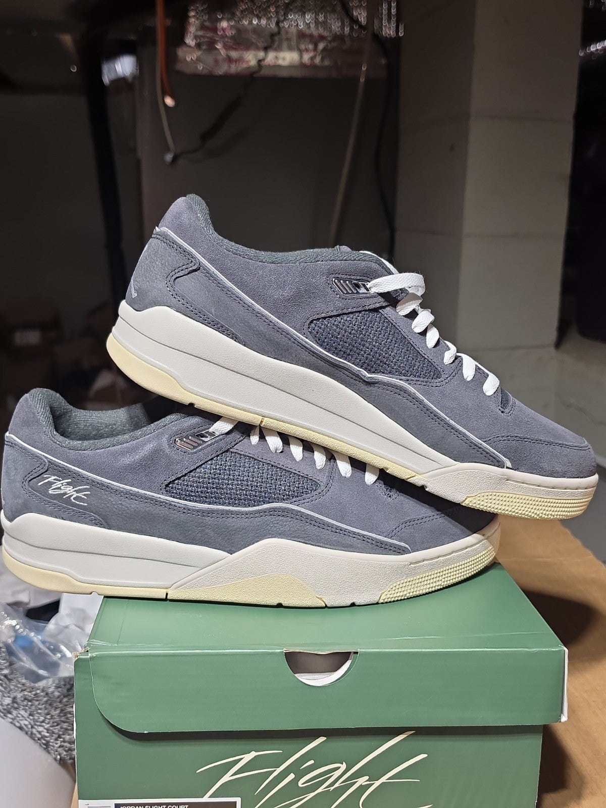 Size 13- Air Jordan Flight Court Anthracite Sail