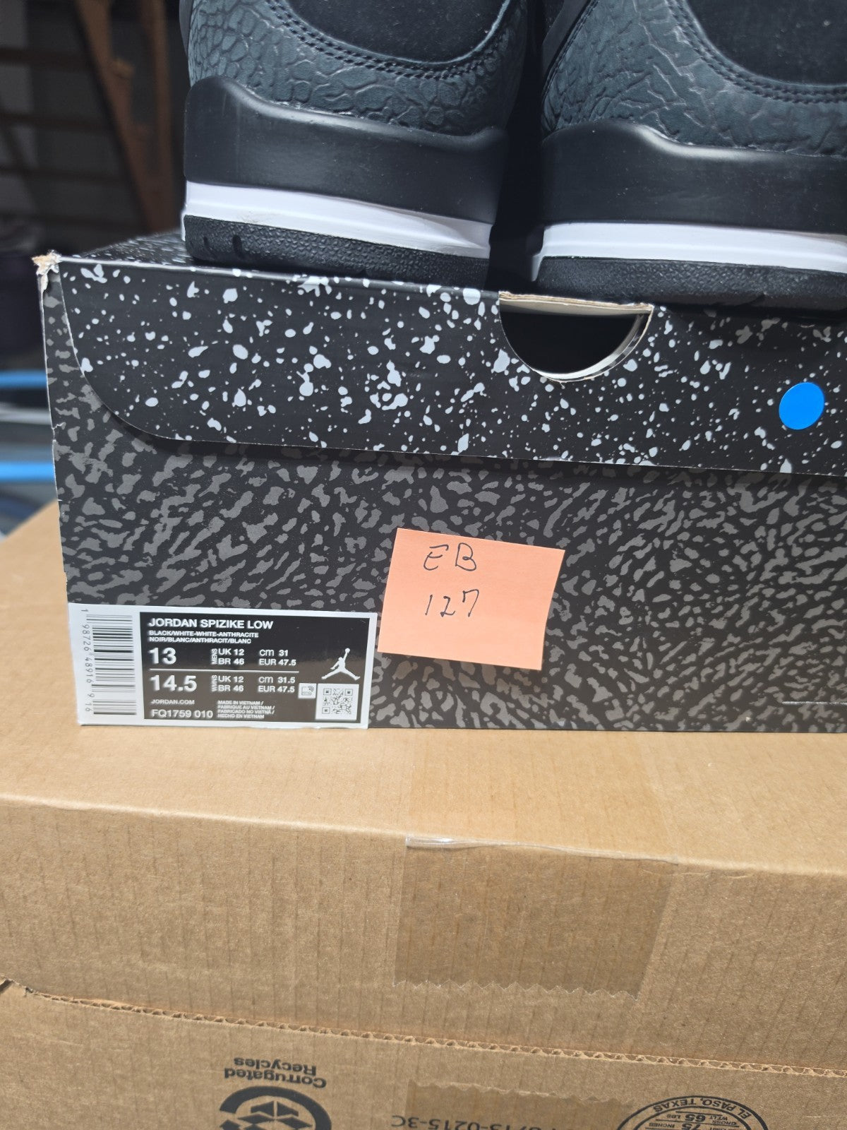 Size 13 - Air Jordan Spizike Low Oreo