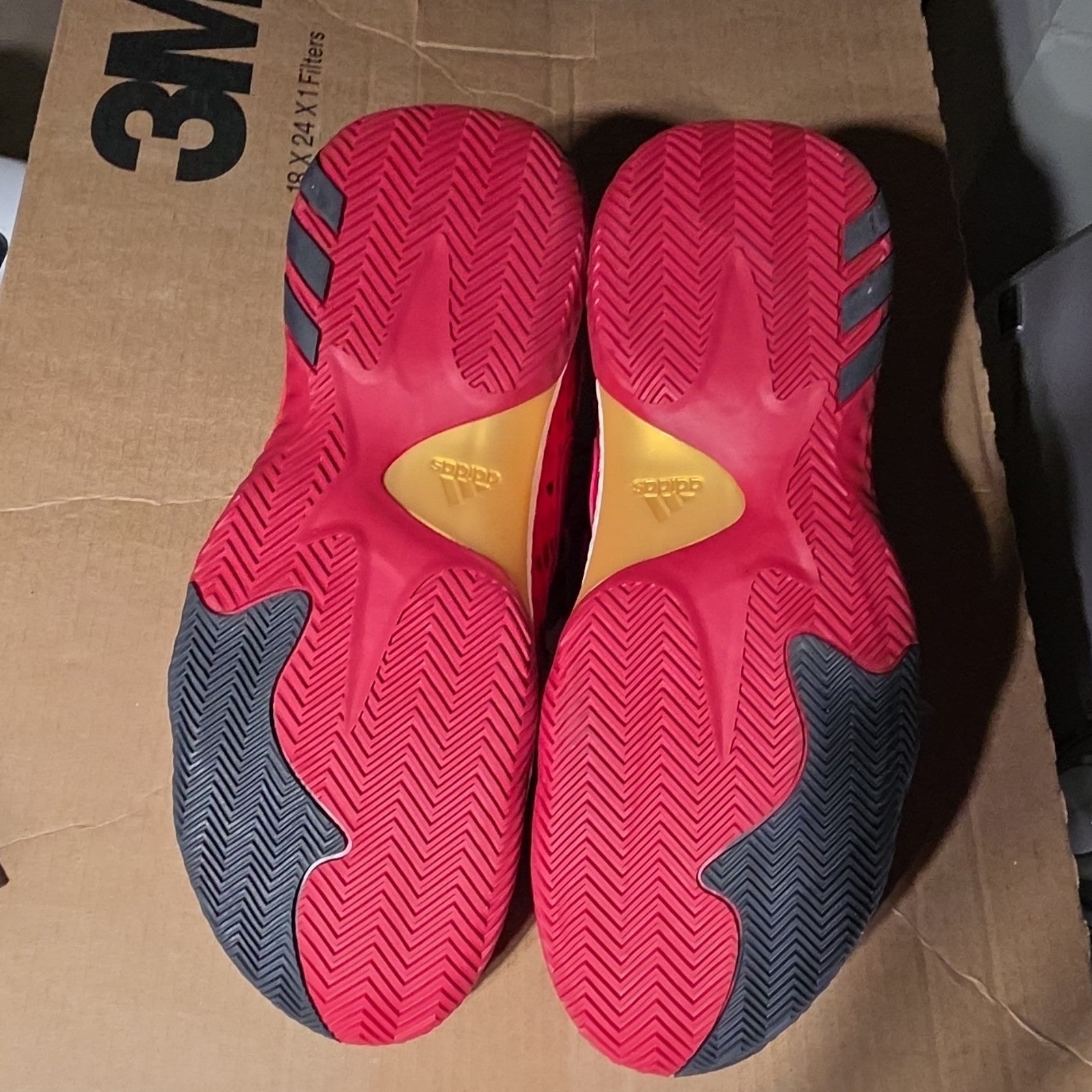 adidas James Harden AS HV6 d Vivid Red Basketball Shoes US 14 UK 13.5