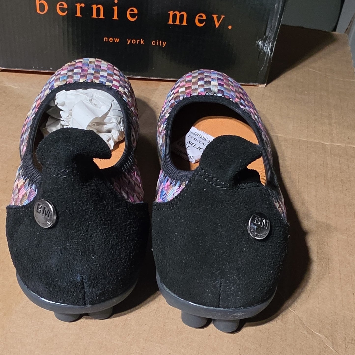 Bernie Mev BM Multicolor Woven Comfort Flats Women's Size 7.5/38