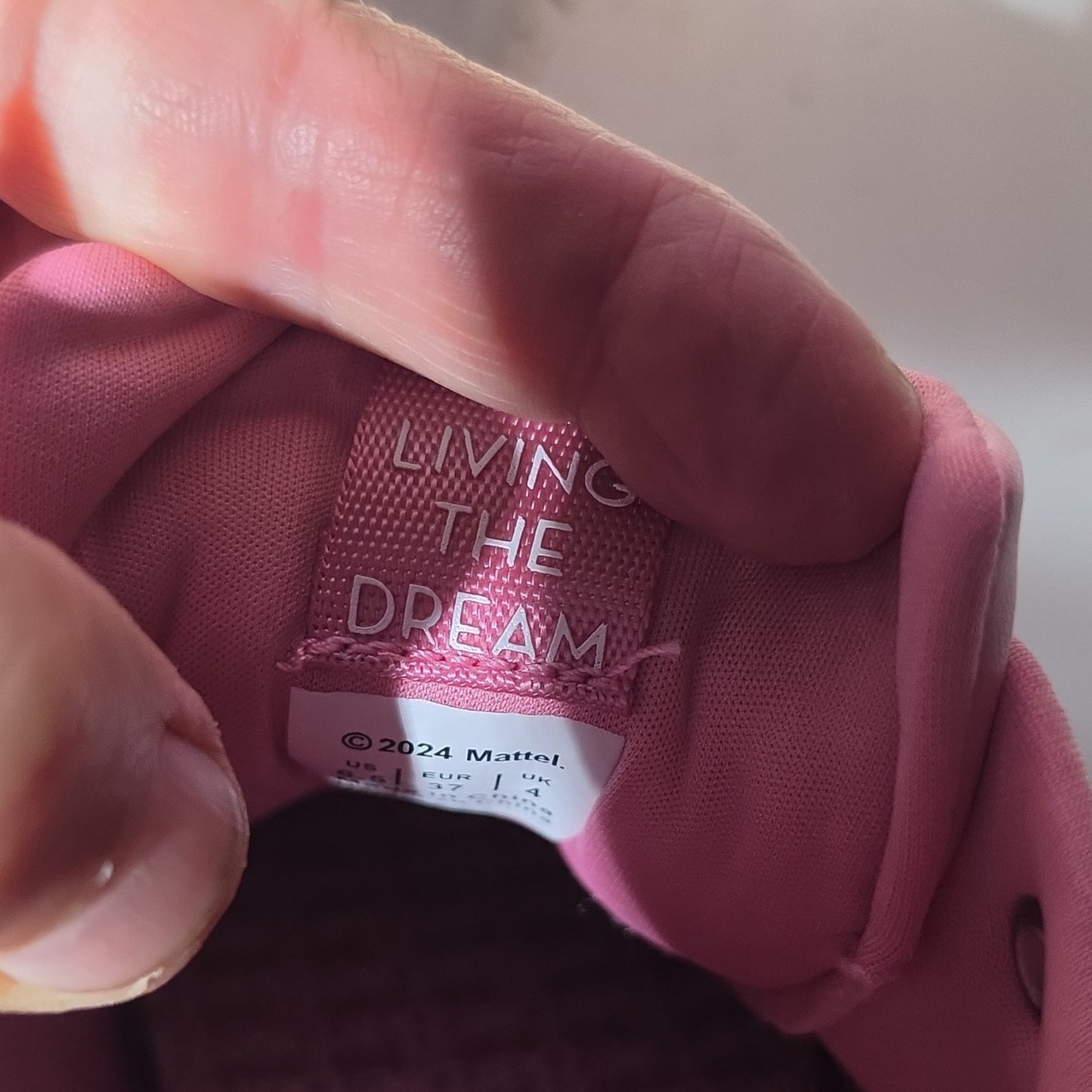 BARBIE ALDO KIDS SNEAKERS PINK GLITTER