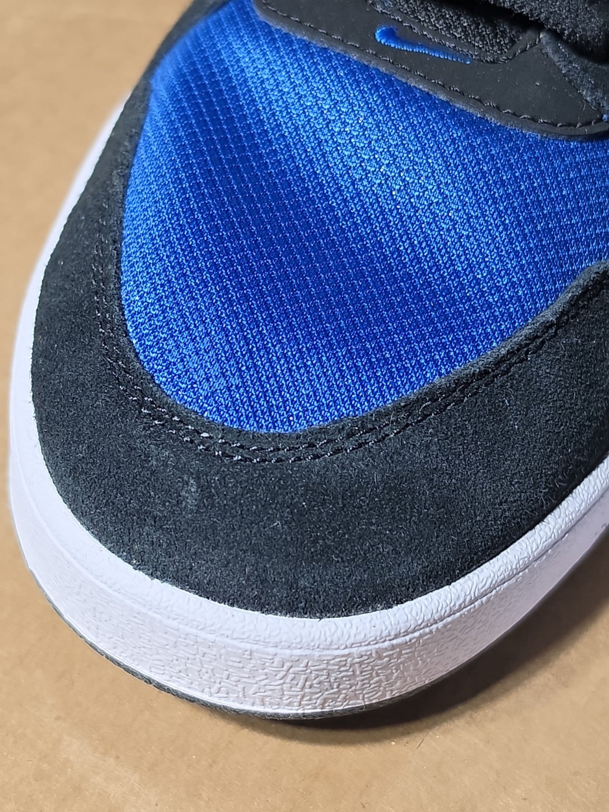 Nike Men's SB Alleyoop Classic Suede Mesh Shoes Black Royal Blue Size 13 NIB
