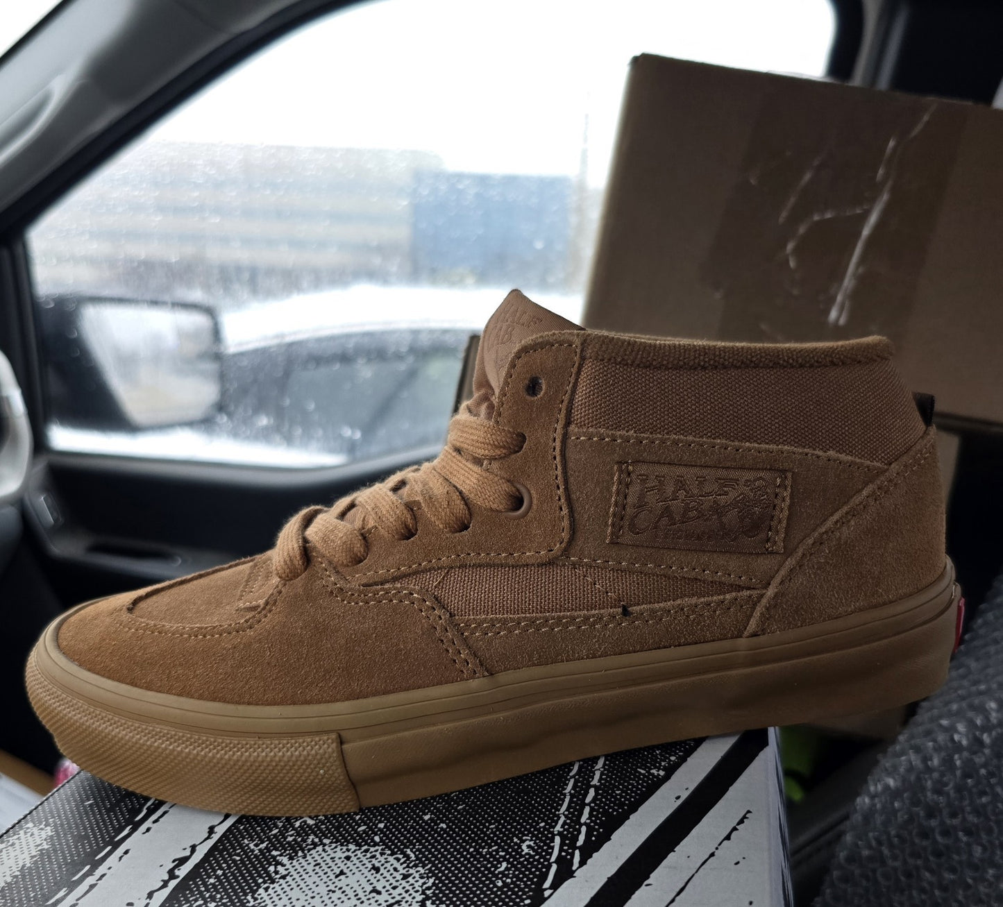 Vans Skate Half Cab Brown Gum Skateboarding Shoes Men's Size 8