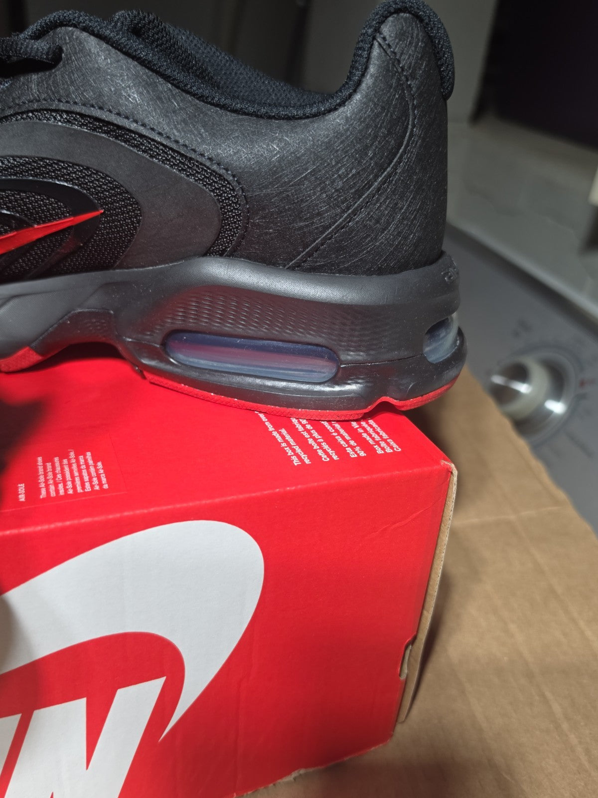 Size 11.5 - Nike Air Max Fire Black University Red