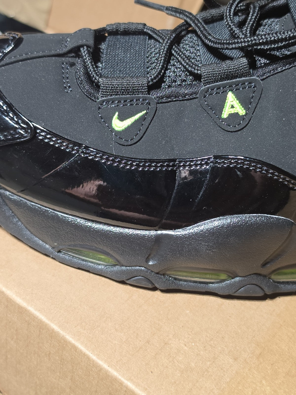 Nike Air Max Uptempo CK0892-001 Black Volt Men's Sneaker 2019