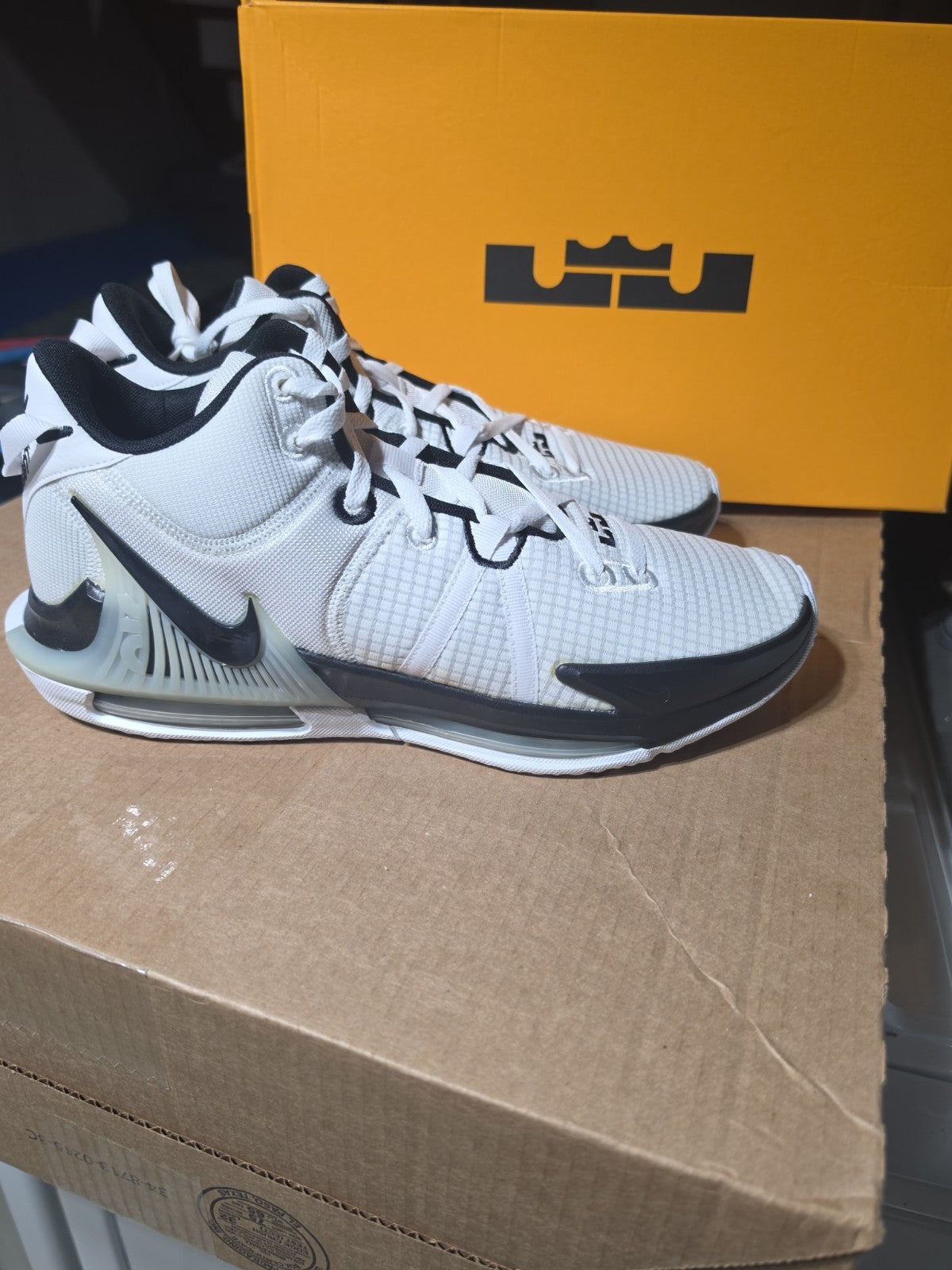 Size 13 - Nike LeBron Witness 7 TB White Black
