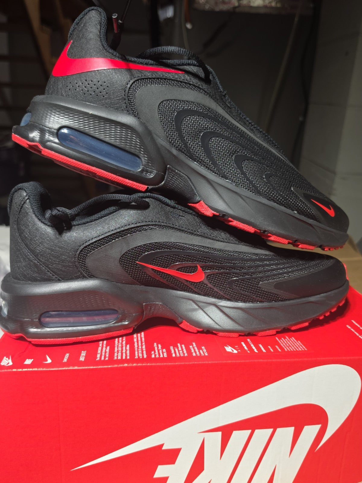 Size 11.5 - Nike Air Max Fire Black University Red