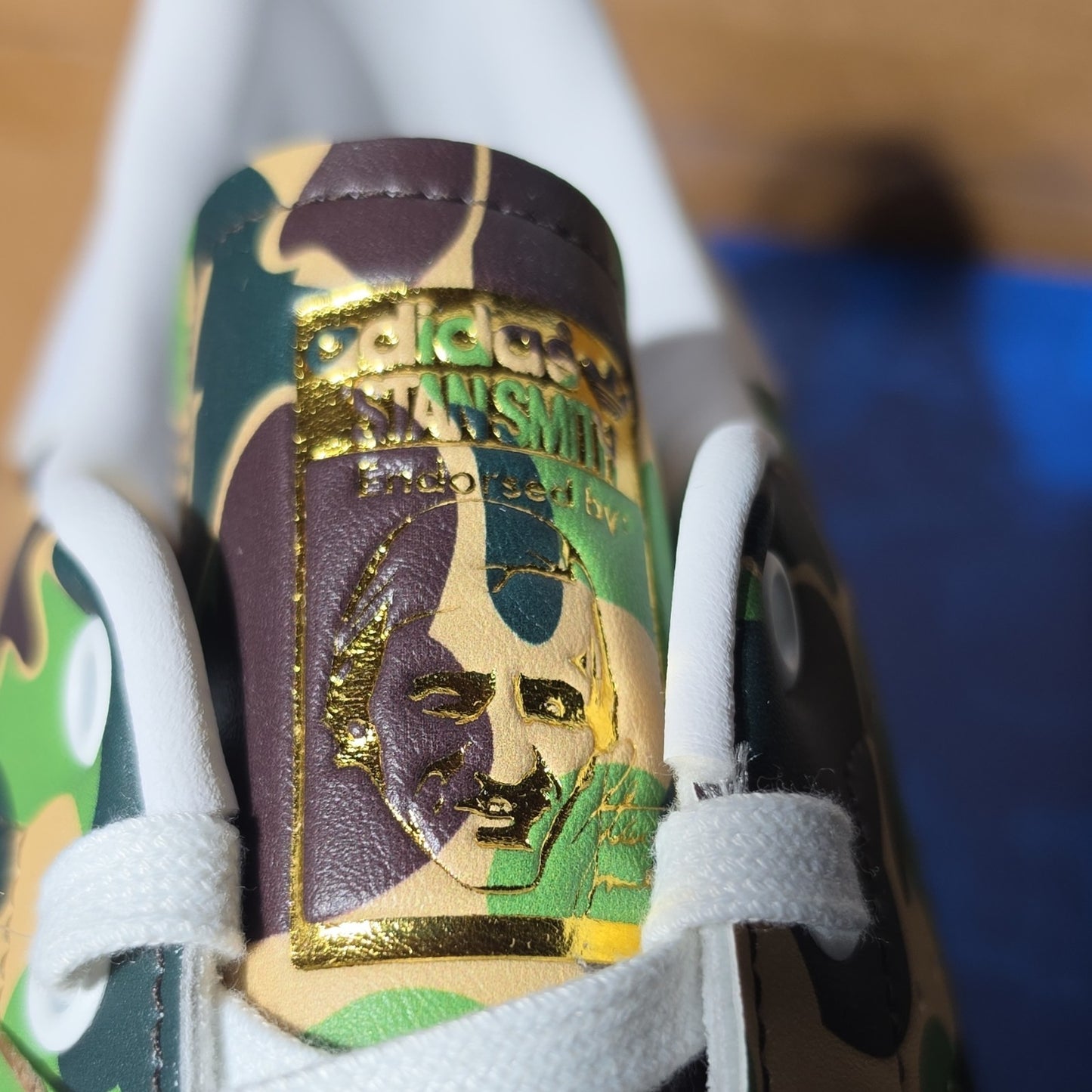 adidas Stan Smith BAPE IG8949 Camouflage Gold Men's Lace Up Sneakers US 13