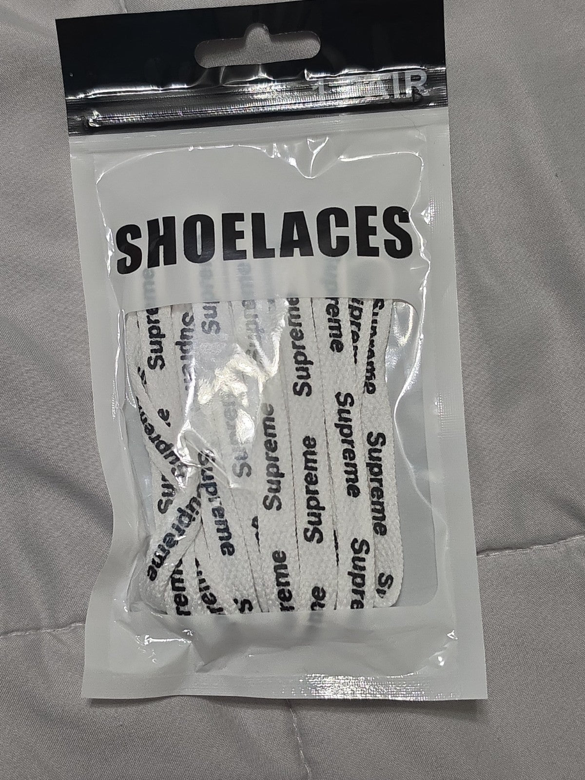 supreme shoe laces White 160 cm