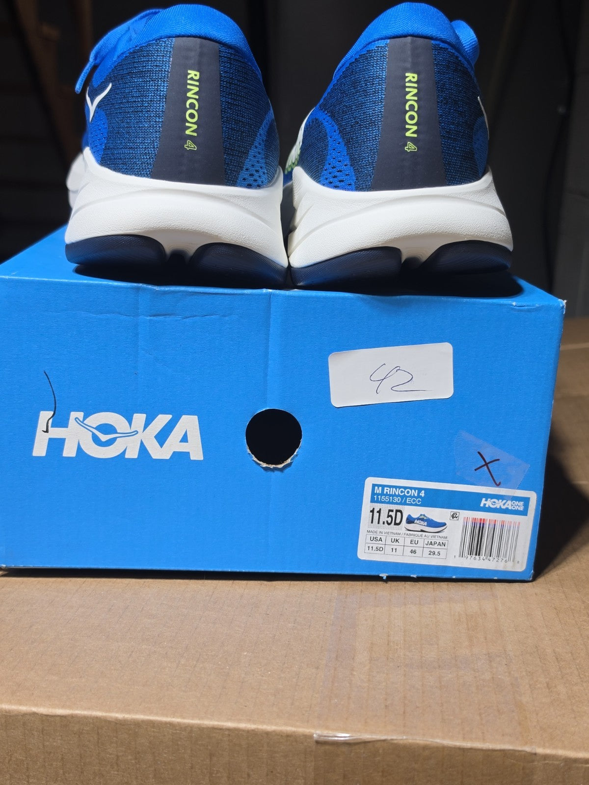 Size 11.5 - Hoka One One HOKA Rincon 4 Electric Cobalt