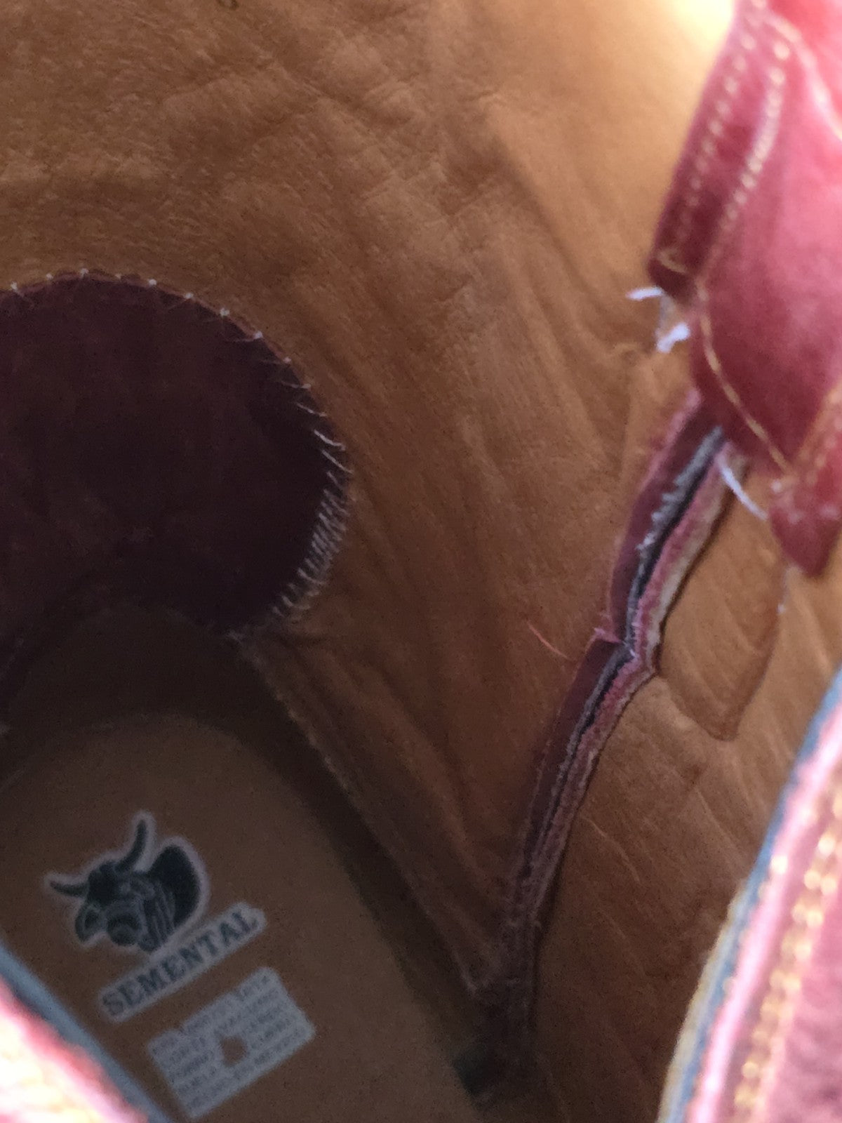 Semental RS 0521 Square Toe Western Equestrian Boots US Size 13