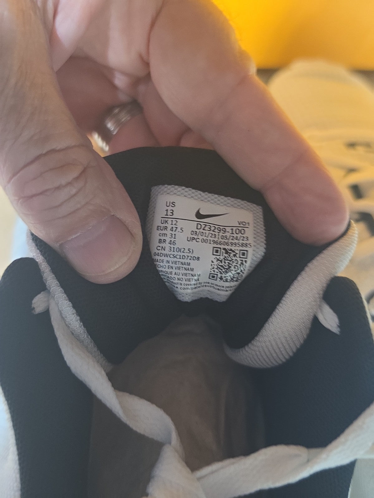 Size 13 - Nike LeBron Witness 7 TB White Black