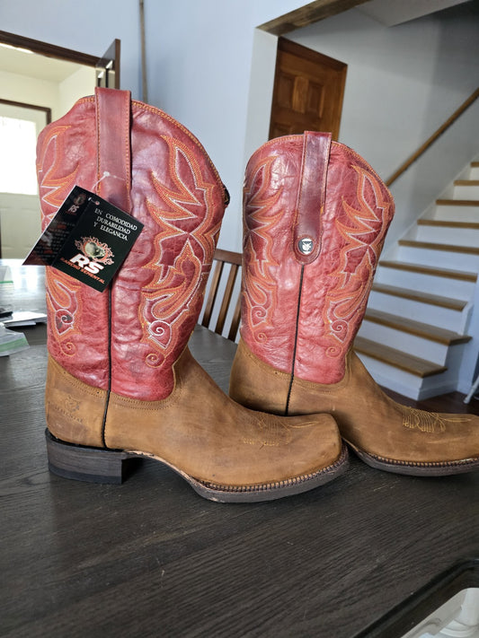 Semental RS 0521 Square Toe Western Equestrian Boots US Size 13