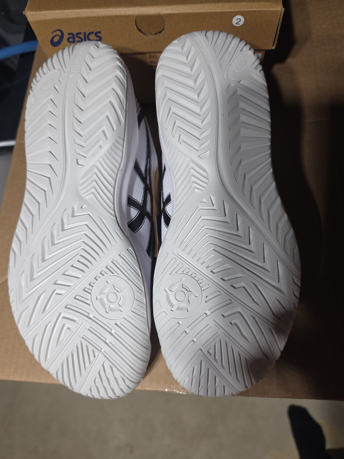 Size 9.5 - Asics Gel Dedicate 8 White Black