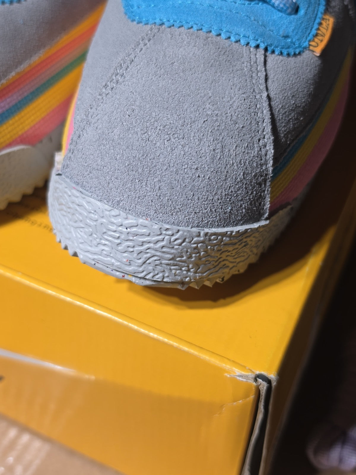 Nike Cortez SP x Union LA Shoes Light Gray Smoke Blue Fury SZ 13 ( DR1413-002 )