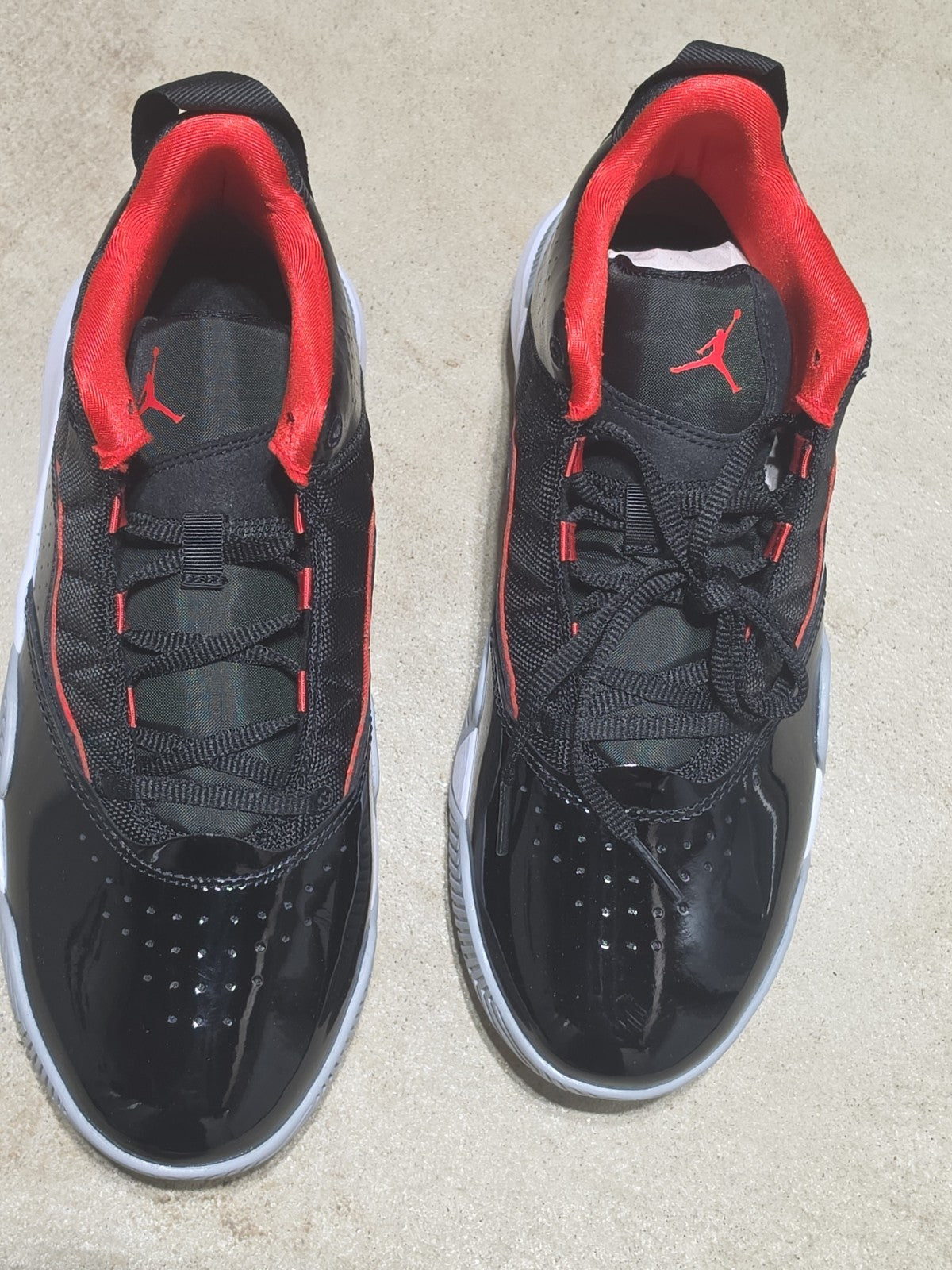 EUC 6.5Y Boys Air Jordan Stay Loyal DC7230-001 Black Basketball Sneakers Shoes