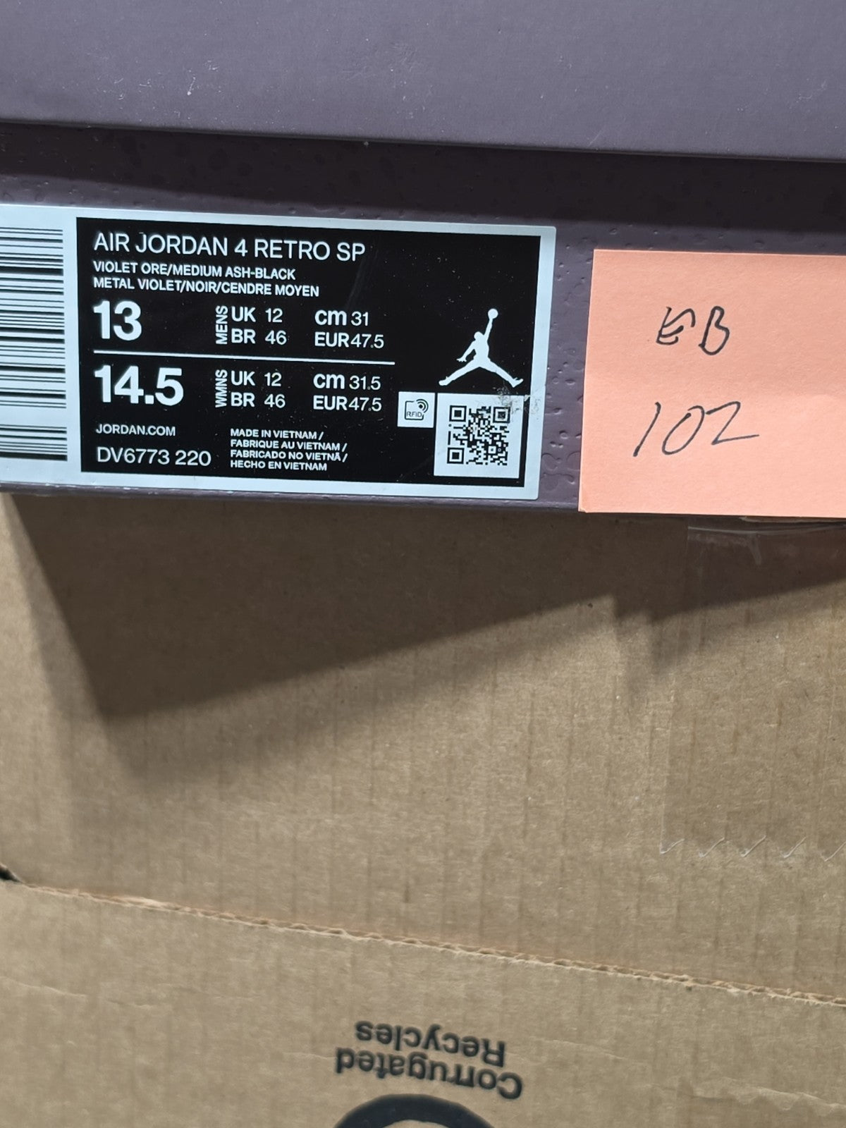 Air Jordan 4 Retro "A MA MANIERE" 2022 - Size 13 - dv6773 220 (14890-14)