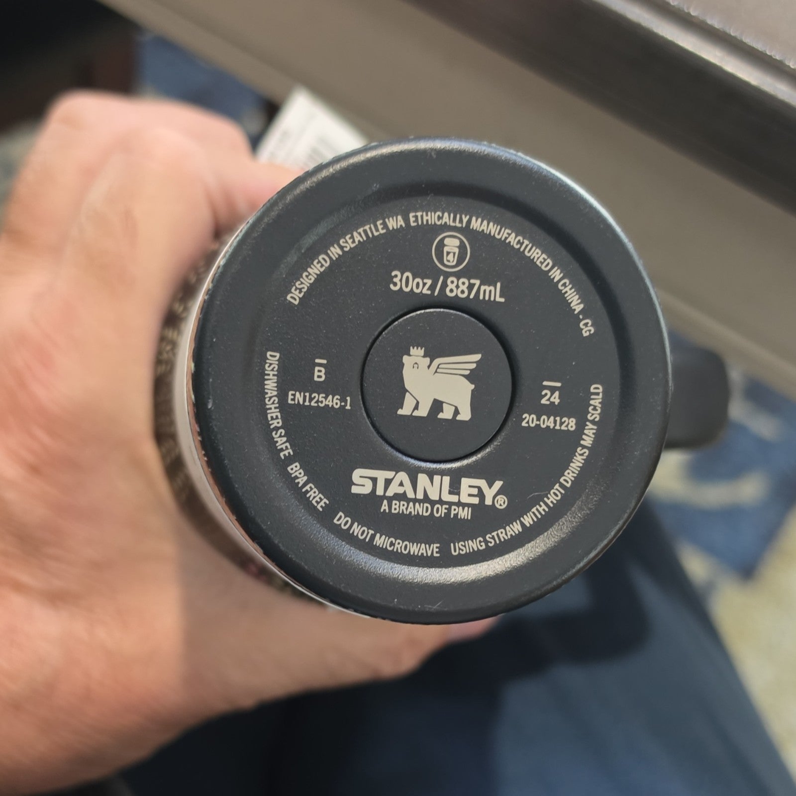 Stanley x Calia Quencher H2.0 Insulated Tumbler 30oz Black Handle Lid Straw