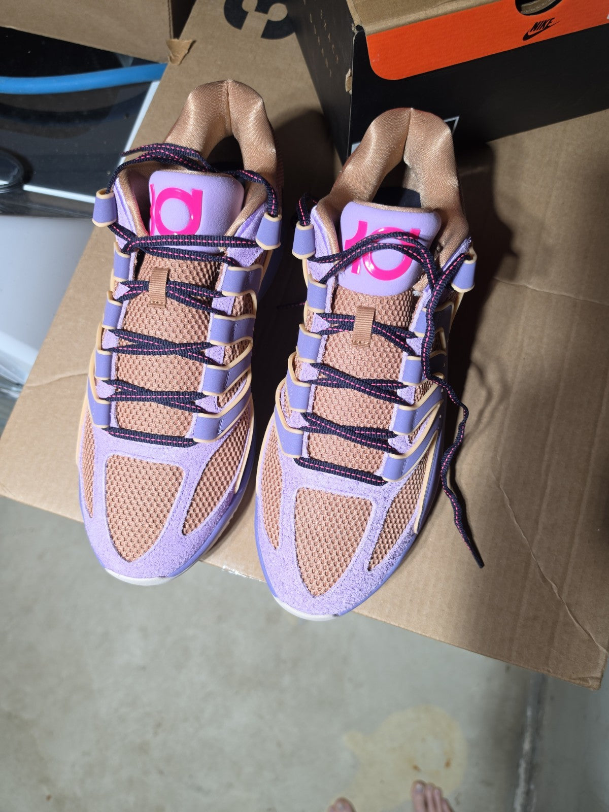 Size 14 - Nike KD 18 Washed Purple Pink Lilac