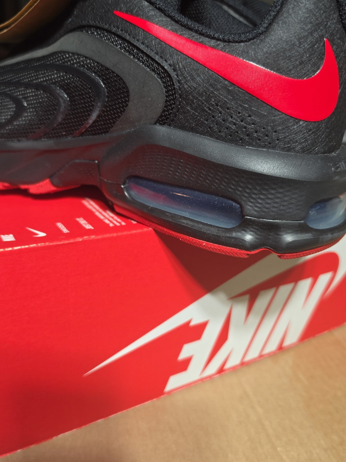 Size 11.5 - Nike Air Max Fire Black University Red